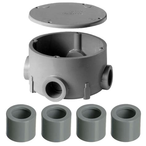 pvc round outdoor junction box 3 4|pvc junction box home depot.